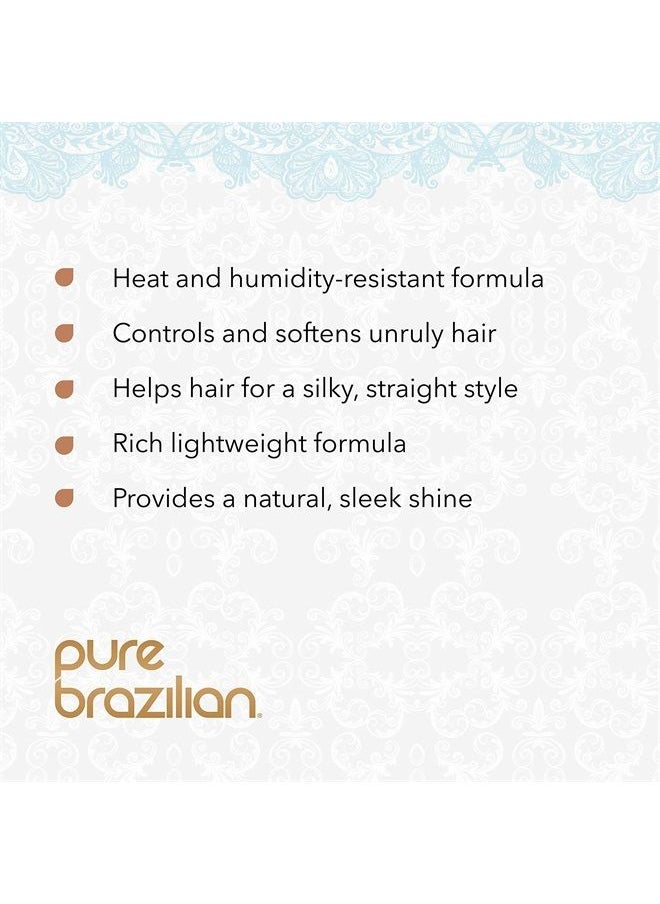 Pure Brazilian - PURE BRAZILIAN - Silk Smoothing Balm With Keratin, Hydrolyzed Silk & Coconut Oil (6.78oz) - Image 1