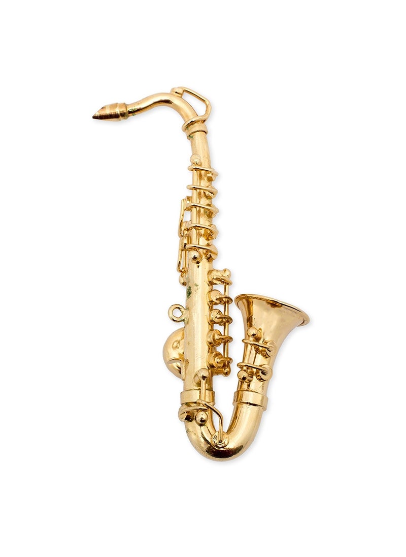 Broadway Gifts Gold Tenor Saxophone Miniature Replica Magnet Size 325 inch 