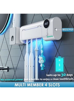 Toothbrush Sanitizer Toothbrush Sanitizer And Holder W Sterilization Function Uv Toothbrush Sanitizer For Bathroom Wireless Wall Mount Rechargeable - pzsku/ZCEF0BA6FC34C70C6CE38Z/45/_/1720439974/918e4db6-43f0-428b-aa36-3dd822f03e33