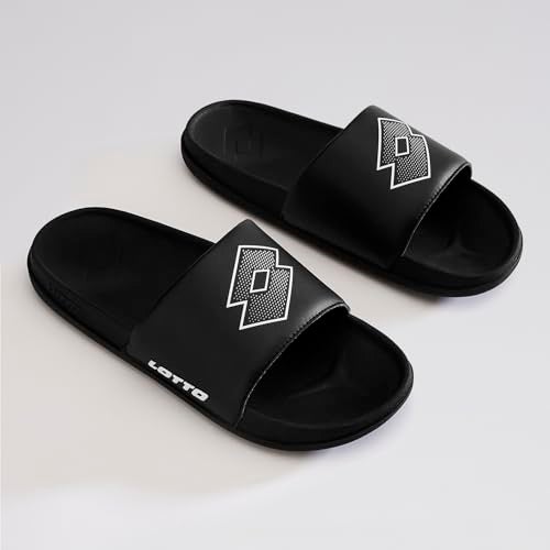 Lotto Men Enduro Plus Black Slides - Image 3