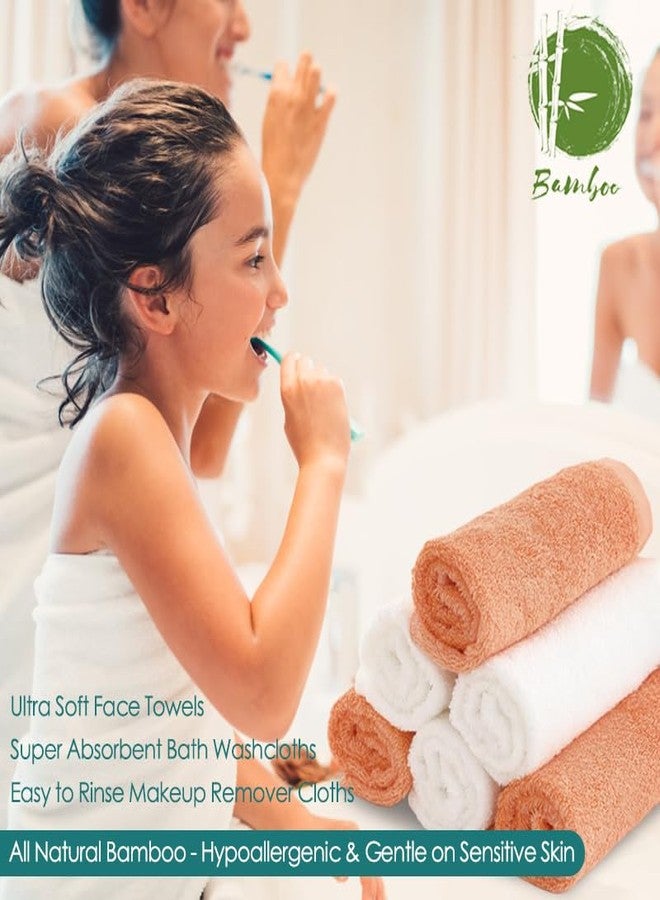 JEFFSUN Wash Cloths 12 Pack, 13x13 inch Extra Large White Face Towel on Sensitive Skin, Super Soft and Skin Friendly Bath Washcloths for Face and Body, Easy to Clean Fast Dry Facial Cleaning Cloths with Loop - Image 4