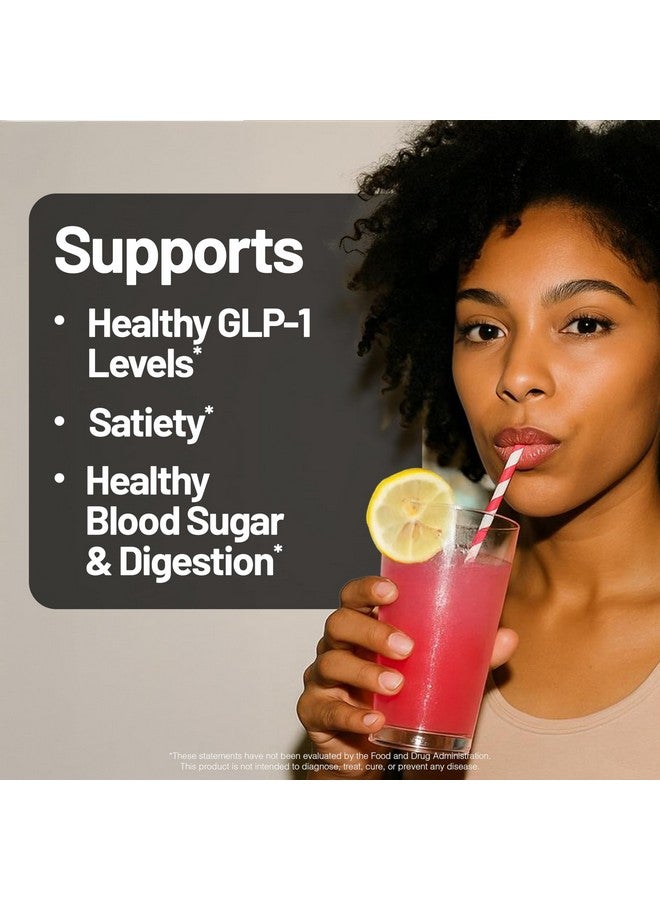NatureWise NatureWise FiberGLP Powder - High Fiber GLP-1 Supplement - Supports GLP-1 Levels & Satiety* with Clinically Proven Fibersol® - Vegan & Sugar Free - Strawberry Lemonade Flavor - 4 oz[20 Servings] - Image 2