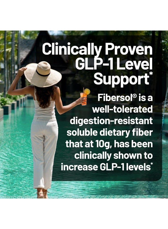 NatureWise NatureWise FiberGLP Powder - High Fiber GLP-1 Supplement - Supports GLP-1 Levels & Satiety* with Clinically Proven Fibersol® - Vegan & Sugar Free - Strawberry Lemonade Flavor - 4 oz[20 Servings] - Image 3