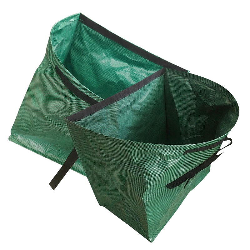 🌱 حامل أكياس قمامة خارجي مع مجرشة نصف دائرية مثالي لتنظيف الحدائق والنفايات - Image 1