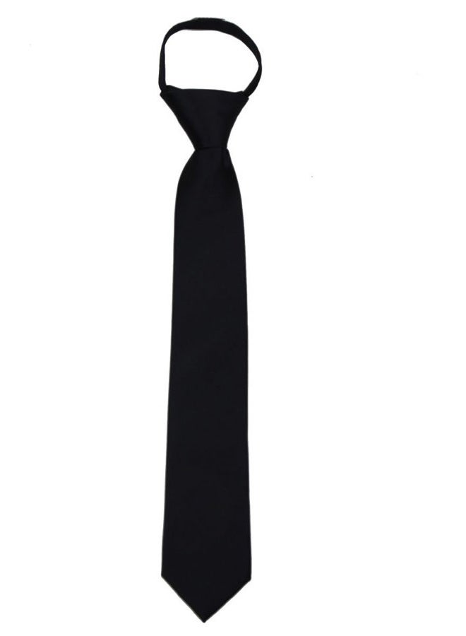 BUYYOURTIES Buy Your Ties ZIP-ADF-19 - Mens Solid Color Zipper Necktie - Image 1
