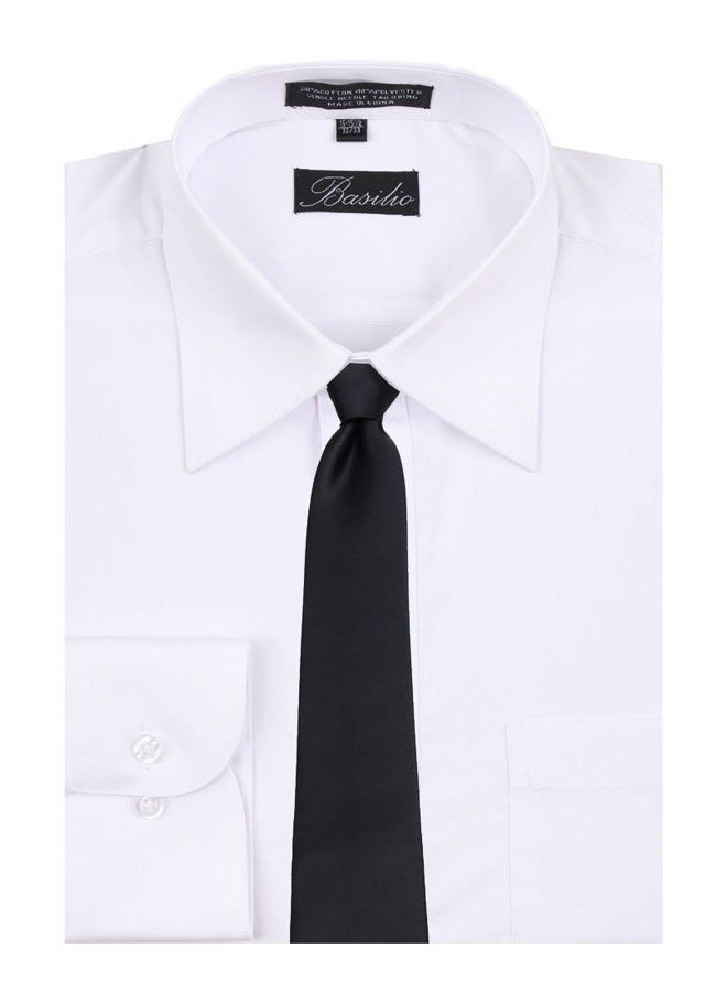 BUYYOURTIES Buy Your Ties ZIP-ADF-19 - Mens Solid Color Zipper Necktie - Image 2
