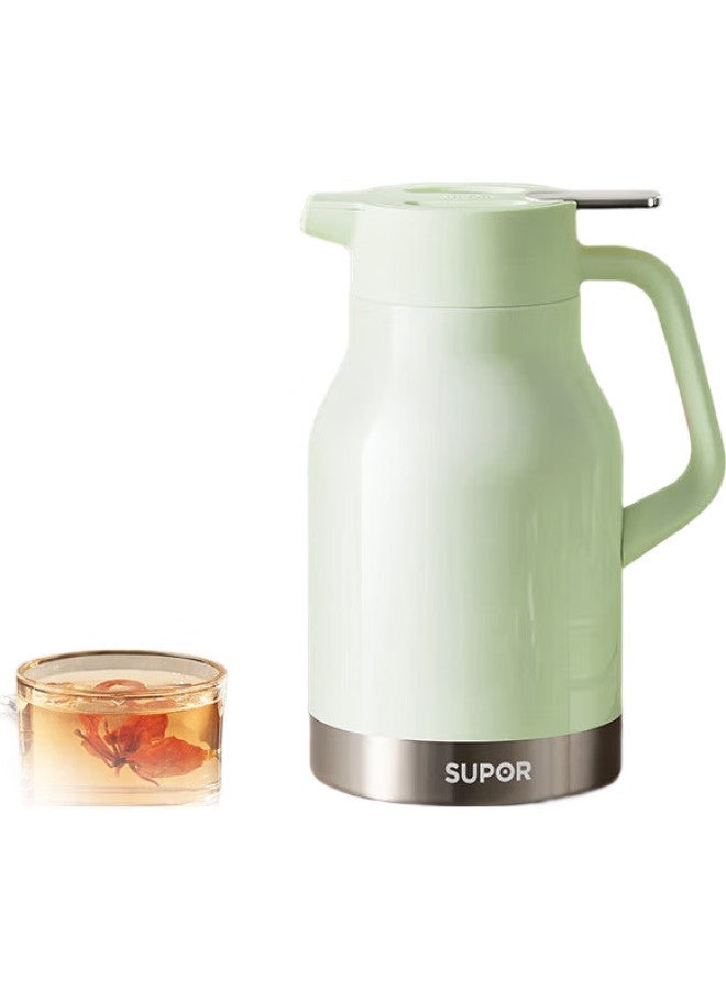 Supor Insulated Bottle, Large Capacity For Home Use, 316L Stainless Steel Thermos, Hot Water Kettle, Warm Water Bottle, Boiling Water Bottle, 2.0L, Green - Image 2