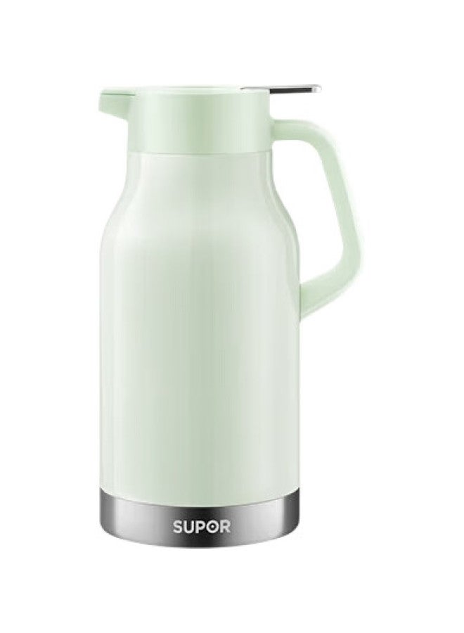 Supor Insulated Bottle, Large Capacity For Home Use, 316L Stainless Steel Thermos, Hot Water Kettle, Warm Water Bottle, Boiling Water Bottle, 2.0L, Green - Image 1