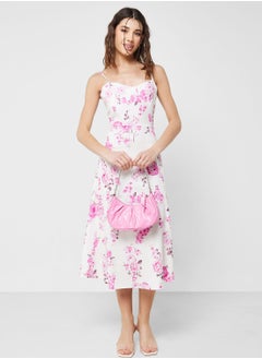 Ginger Strappy Printed Dress  - Image 1