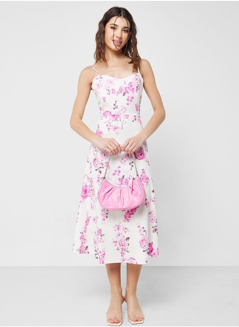 Ginger - Strappy Printed Dress - Image 1