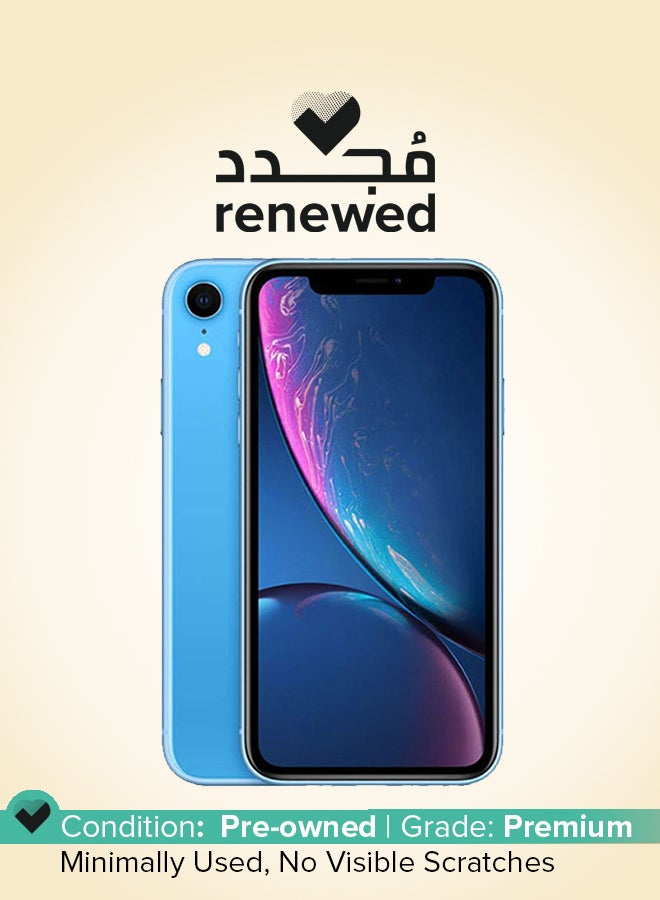 ابل  Renewed - iPhone XR 64GB Blue 4G With Facetime - International Version - Image 1