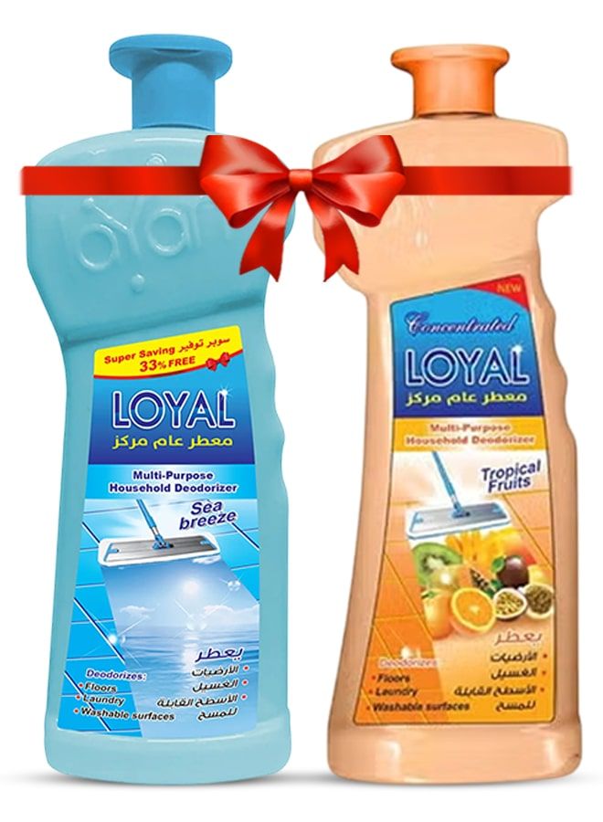 loyal Multi Purpose Household 2x2100ml Tropical Fruits + Sea Breeze