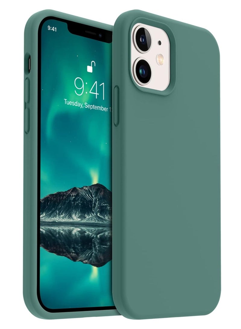 MIGOFAST Liquid Silicone Gel Cover with Full Body Protection Anti-Scratch Shockproof Case Compatible with iPhone 12 - Image 1