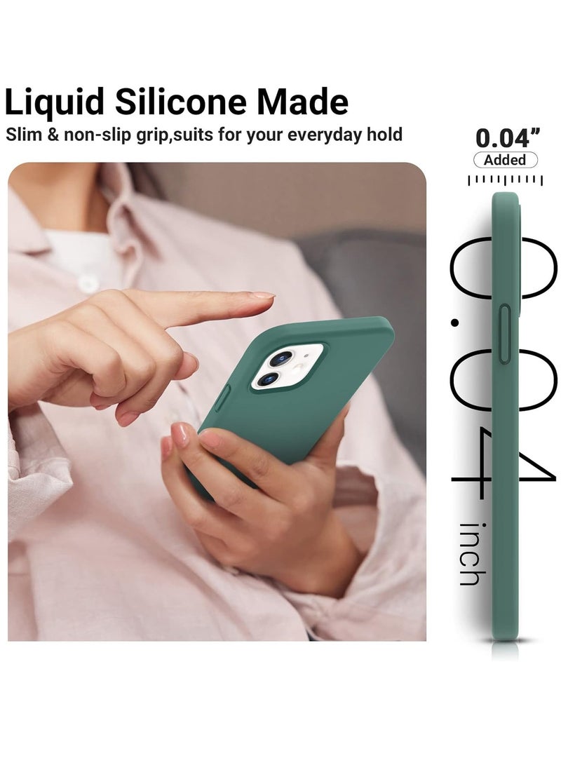 MIGOFAST Liquid Silicone Gel Cover with Full Body Protection Anti-Scratch Shockproof Case Compatible with iPhone 12 - Image 2