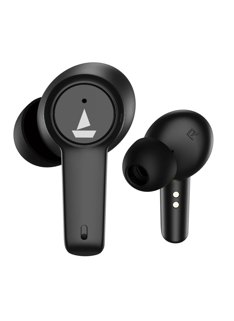 Airdopes 411 ANC Noise-Cancelling Earbuds with 10mm Drivers, ASAP™ Charge Technology, Up to 25dB ANC, ENx™ Technology, 17.5 Hours Playback