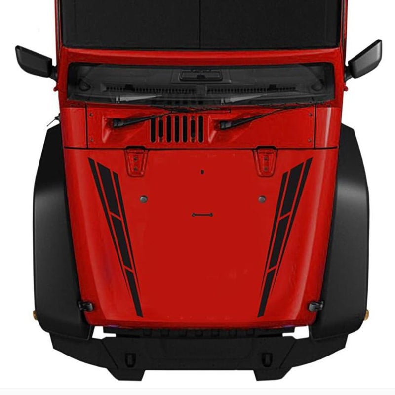 LANZMYAN Universal Hood Decal Sticker DBS001 Car Hood Racing Body Side Vinyl Modified Stripe Decal Decoration Black - Image 4