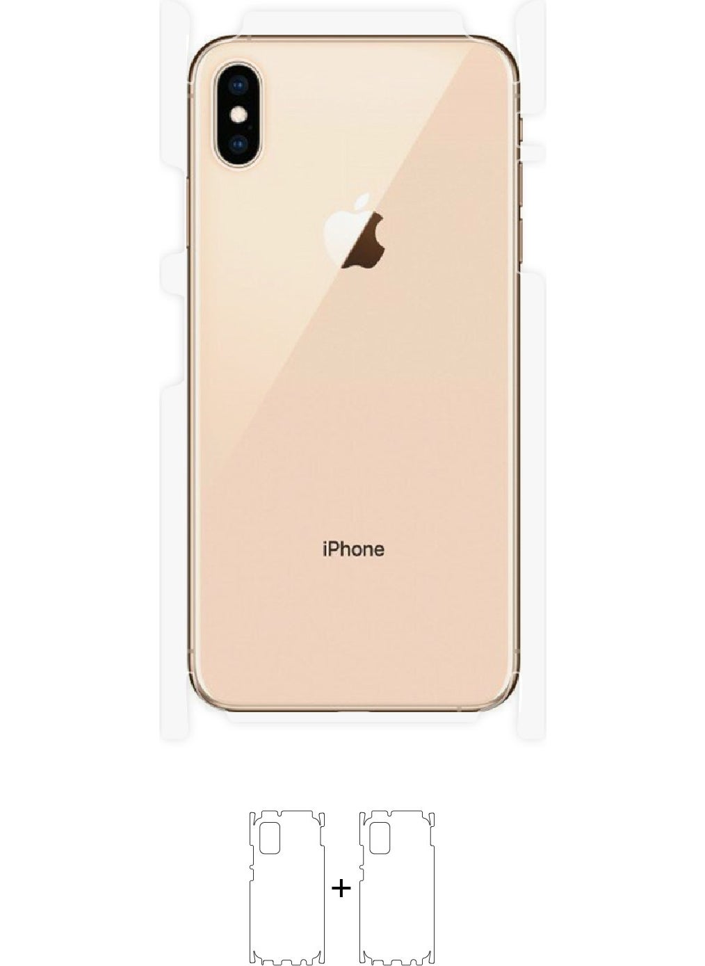 Wrapsol - iPhone Xs Max Back Side Protective Shock Absorbing Polyurethane Film Made in America - Image 1