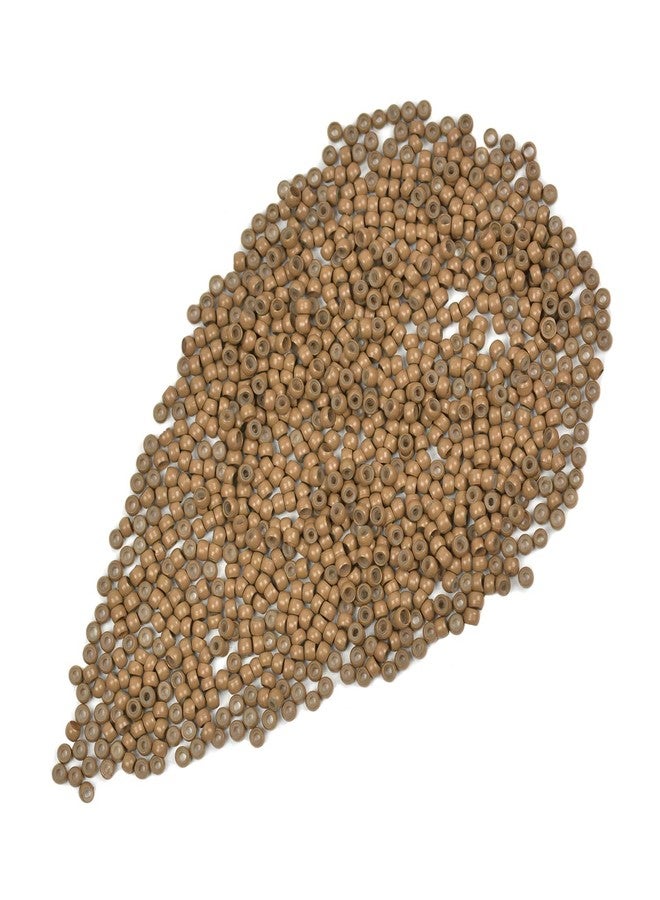 YTBYT 200 Pcs 3.0mm Silicone Lined Beads Nano Beads for Hair Extensions Copper Nano Ring for Nano Tip Extension (Dark Blonde) - Image 1