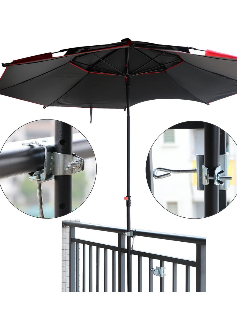 Sun Parasol Holder, Heavy Duty Metal Patio Umbrella Clamp Stand, Outdoor Umbrella Holder, Secure Outdoor Umbrella Holder for Garden Parasols, Perfect for Relaxing Outdoors - pzsku/ZCEF148D494A1B97E45ECZ/45/_/1721113361/0659a7ea-54e9-4cfa-ab97-767df6c20eba