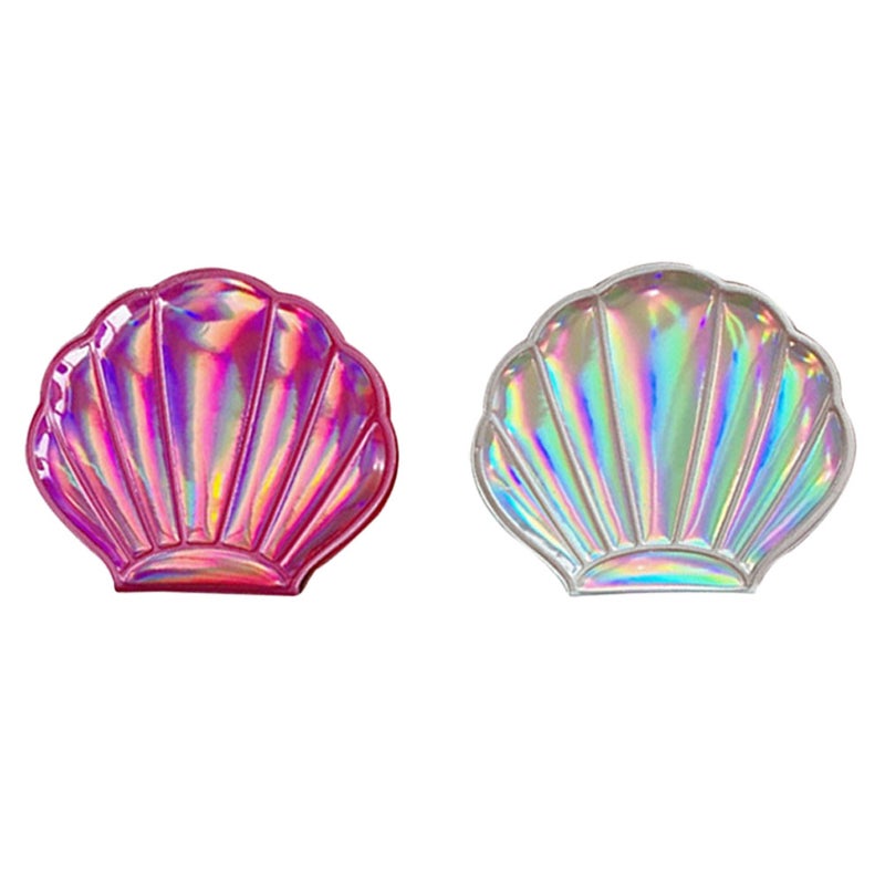 Portable Compact Mirror with Shell Design for Makeup and Travel - Image 1