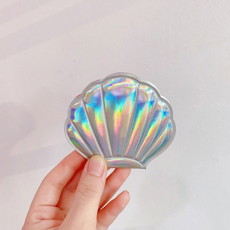 Portable Compact Mirror with Shell Design for Makeup and Travel - Image 4