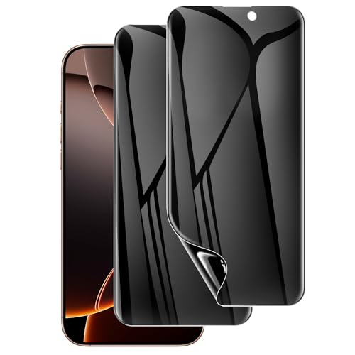 LYWHL 2 Pack for iPhone 16 Pro Max Privacy Screen Protector [Like Original Touch Sensitivity], Anti-Spy Private iPhone 16 Pro Max Film [Non-Glass], Case Friendly, Scratch-Resistant, Self-Healing - Image 1