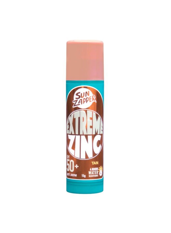 Sun Zapper (Tan) Extreme Zinc Stick - Tan Skin Tone Mineral Sunscreen Stick SPF50+ UVA/UVB+ Unbeatable Sun Protection Sunblock, Sun Cream Made in Australia - Image 1