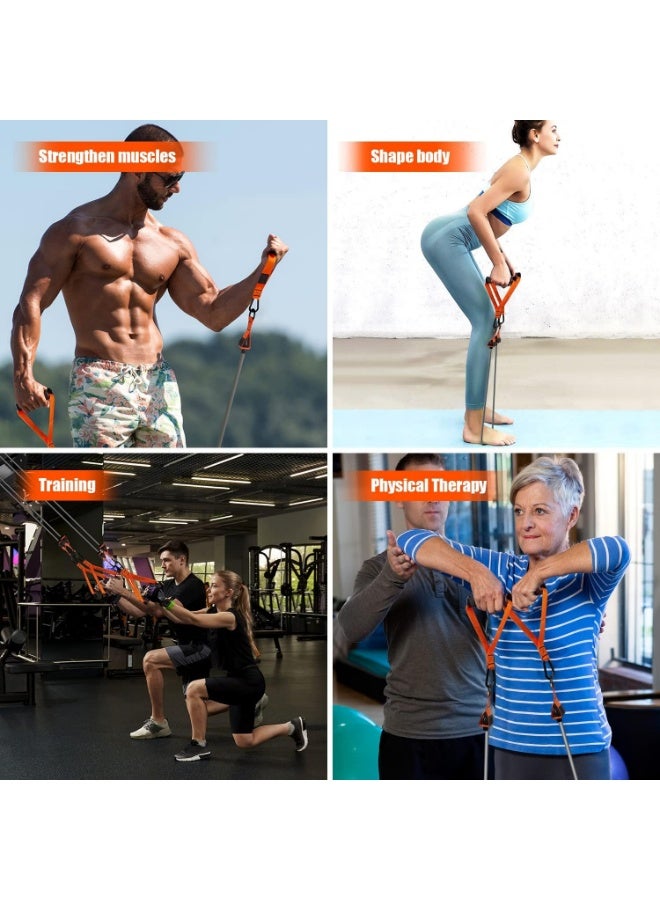 Oasisgalore 300 LBS Resistance Bands Set for Men with Handles，Exercise Fitness Bands with Carry Bag for Muscle Training, Home Gym Equipment - Image 3