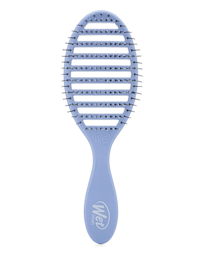 Wet Brush Speed Dry Hair Brush - Sky Blue - Vented Design and Ultra Soft HeatFlex Bristles Are Blow Dry Safe With Ergonomic Handle Manages Tangle and Uncontrollable Hair - Pain-Free - Image 1