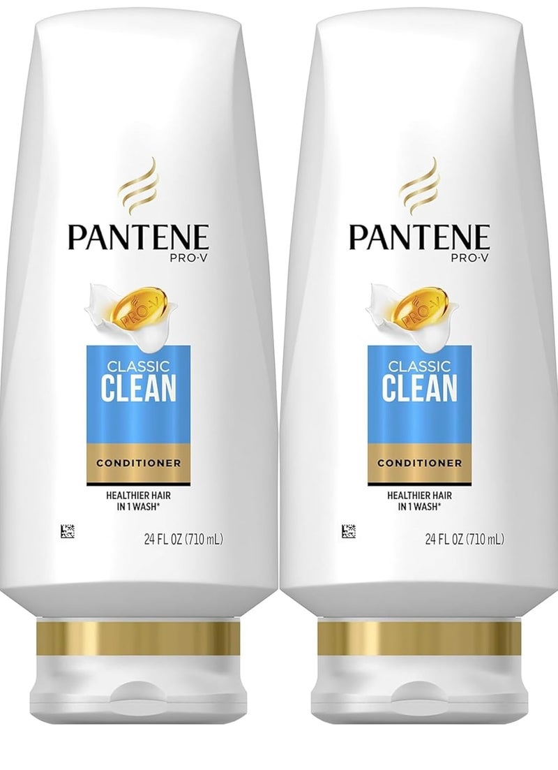 Pantene Classic Clean Conditioner 24 fl oz Twin Pack