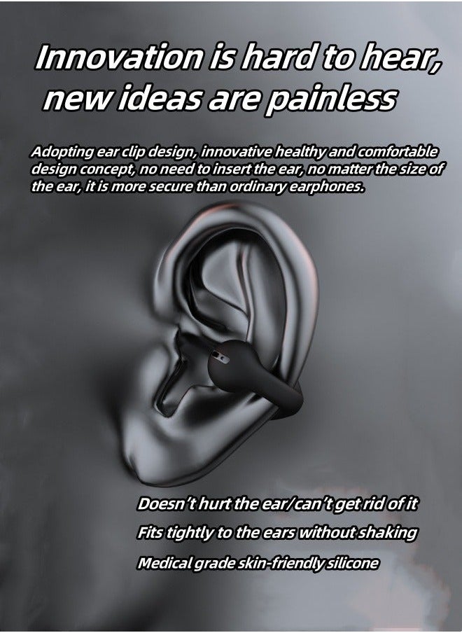 Generic New JX80 Bluetooth headset, bone conduction headset, in-ear, mini, comfortable, sports and gaming, universal noise-cancelling Bluetooth headset  - Image 2