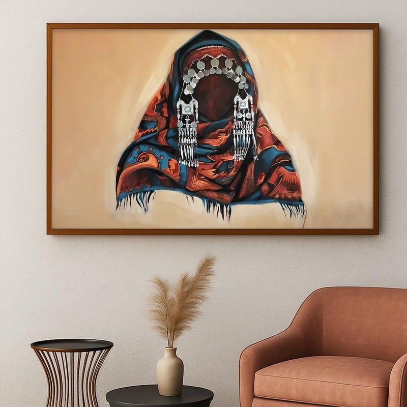 Marktna Najdi art design canvas painting with hollow frame size (120x80) one piece - Image 1