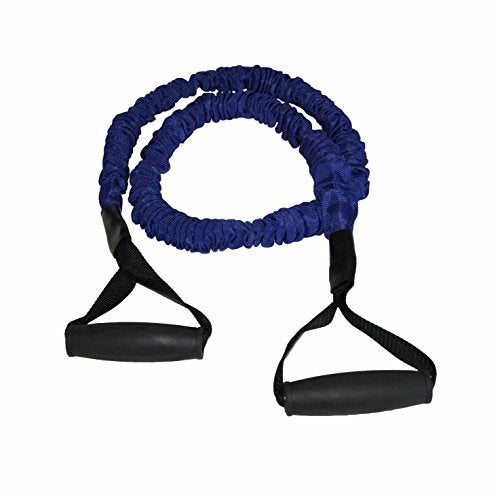 JFIT j/fit Deluxe Resistance Tubing, Medium, 5-Inch, Blue - Image 1