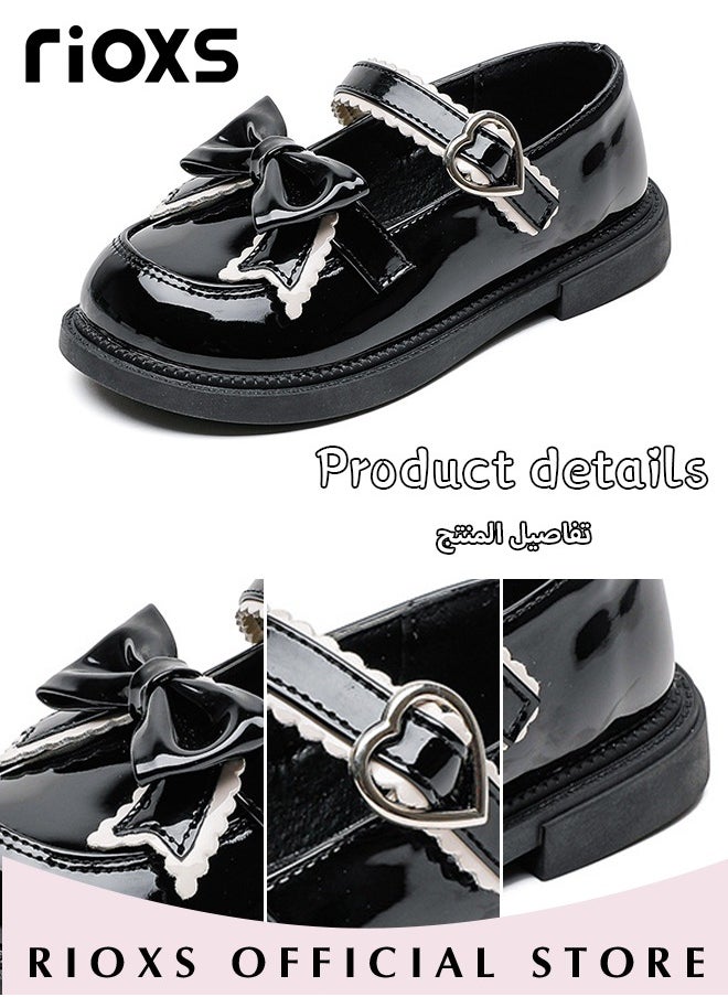 RIOXS - Little Girls Mary Jane Lolita Shoes Princess Dress Sandal Student Performance Leather Formal Shoes Children Soft Sole Shoes - Image 1
