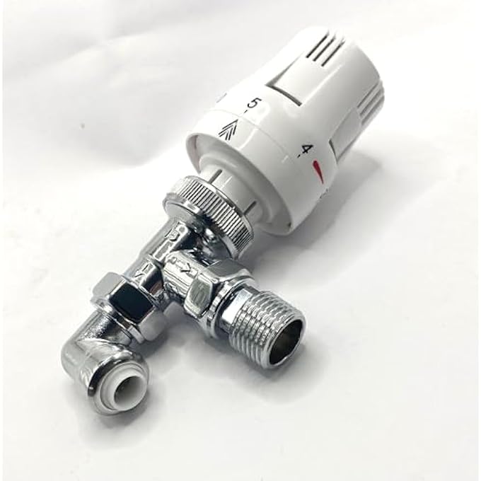 15MM TO 10MM RADIATOR & TOWEL RAIL ANGLED VALVE PIPE REDUCER 90 DEGREE (PAIR) 1/2" REDUCER PUSH FIT - Image 3