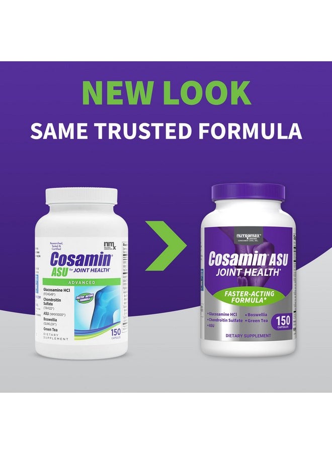 Nutramax Laboratories Nutramax Cosamin® ASU Joint Health Supplement with Glucosamine, Chondroitin & ASU for Men’s & Women's Joint Health, 150 Capsules  - Image 2