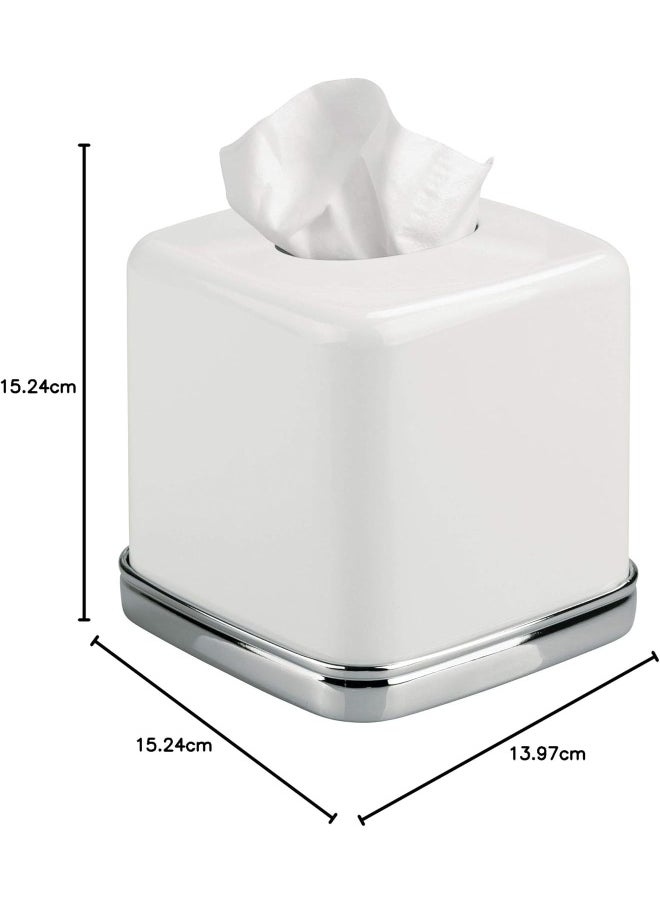 InterDesign - iDesign York Facial Tissue Box Cover for Bathroom and Vanity Countertops - Image 1
