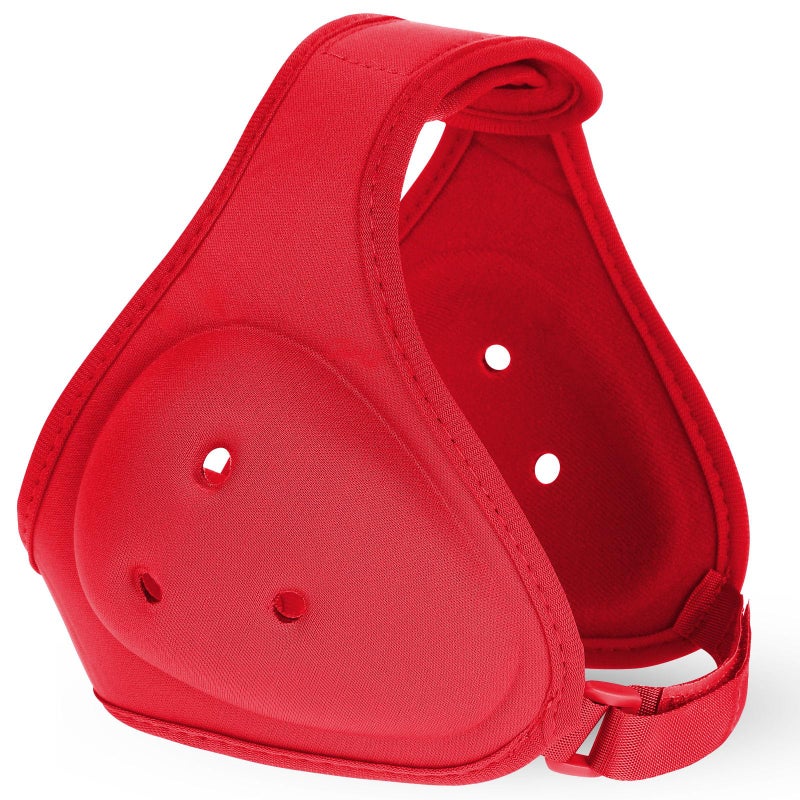 Tellegloww Wrestling Headgear for Kids Youth Soft Grappling Headgear Adjustable Wrestling Ear Guard for Adults(Red,Classic Style) - Image 1