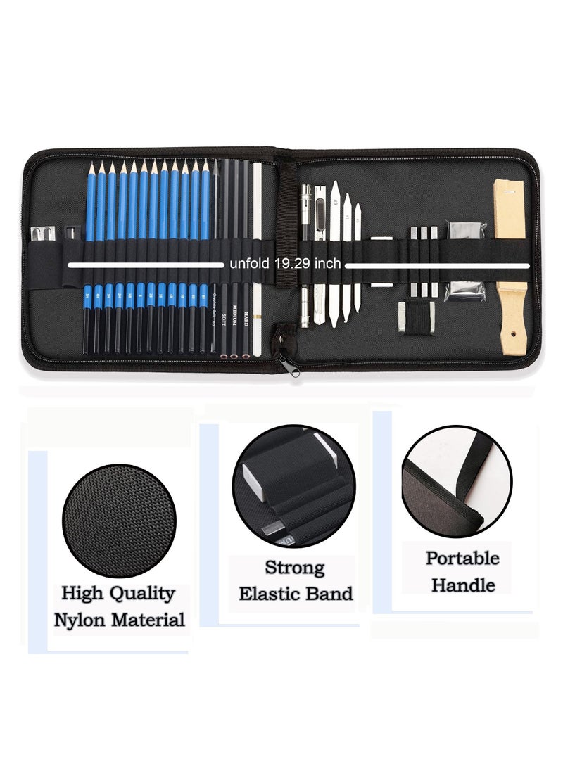 Y&D Sketching Pencil Set, Professional Drawing Kit Art Supplies With Accessories, Sets For Adults, Artists, Kids and Beginners  - Image 4
