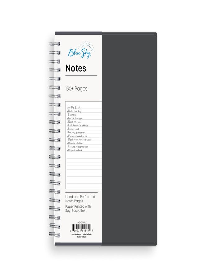 Blue Sky Notes Professional Notebook, Flexible Cover, Twin-Wire Binding, 8.5" x 11", Gray Premium Notebook - Image 1