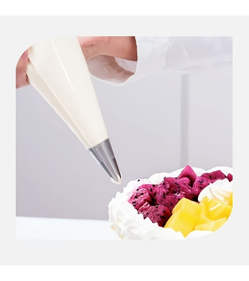 63pcs Silvery Stainless Steel Piping Nozzle Set For Baking - Image 4
