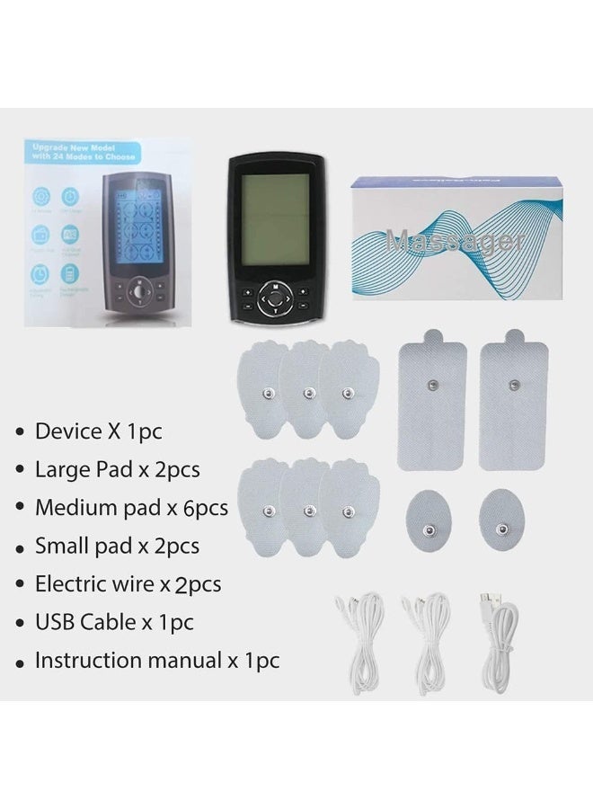 rayihni Beauenty Dual Channel TENS EMS Unit 16 Modes Mini Rechargeable Physiotherapy Instrument for Pain Relief Therapy,Deep Tissue Shoulder Pain Relief,Electronic Pulse Massager Muscle Massager - Image 2