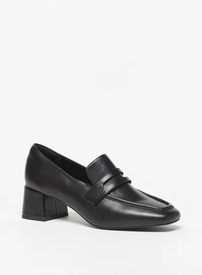 Celeste Womens Slip-On Block Heeled Shoes