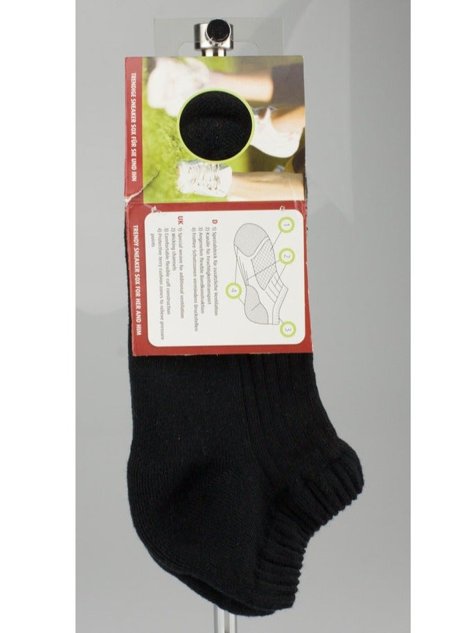 Premium Sneaker Sox Black Size 36-38 - Image 1