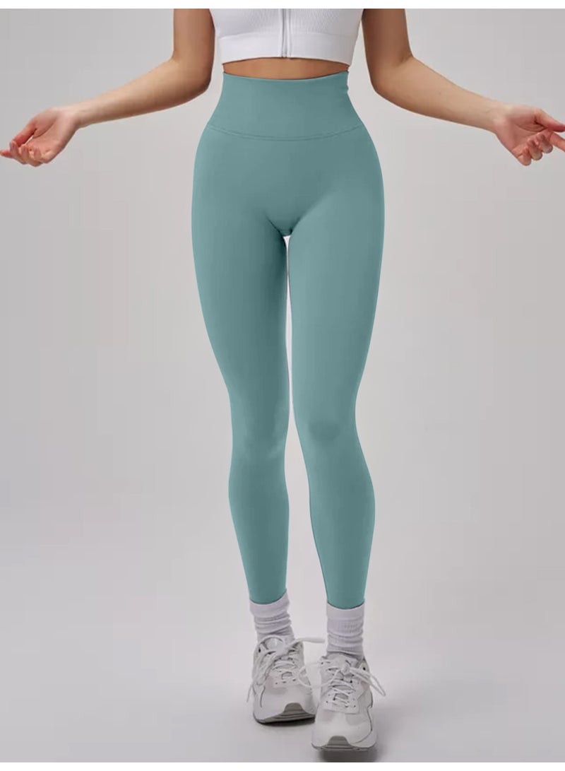 عام عالية الخصر الرياضة طماق النساء رفع لباس ضيق للجيم اليوغا السراويل تشغيل اللياقة البدنية تجريب يغطي الرجل - Image 1