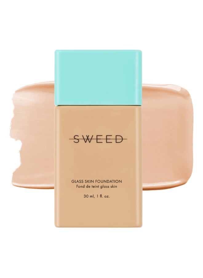 SWEED Glass Skin Foundation LongLasting Fluid Formula Hydrate Moisturize Lift Plump Protect Vegan CrueltyFree Clean Beauty 05 LIGHT N - Image 2