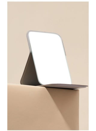 Pocket Mirror, Portable Folding Compact Makeup Mirror for Quick Touch-ups on the Go (White) - view 2