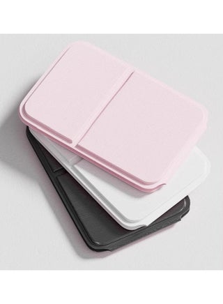 Pocket Mirror, Portable Folding Compact Makeup Mirror for Quick Touch-ups on the Go (White) - view 3