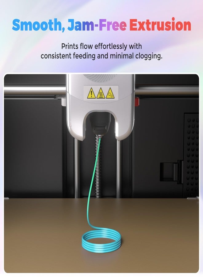 FLASHFORGE 3D Printer Filament 1.75mm, Silk PLA Rainbow 1kg (2.2lbs) Spool, Dimensional Accuracy +/- 0.02mm, 3D Printing Filament Easy to Use and Fits for Most FDM 3D Printers - Image 5