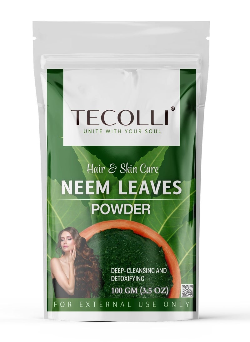Pure Neem Powder (100g) - Chemical-Free Skin and Hair Care (For External Use Only)